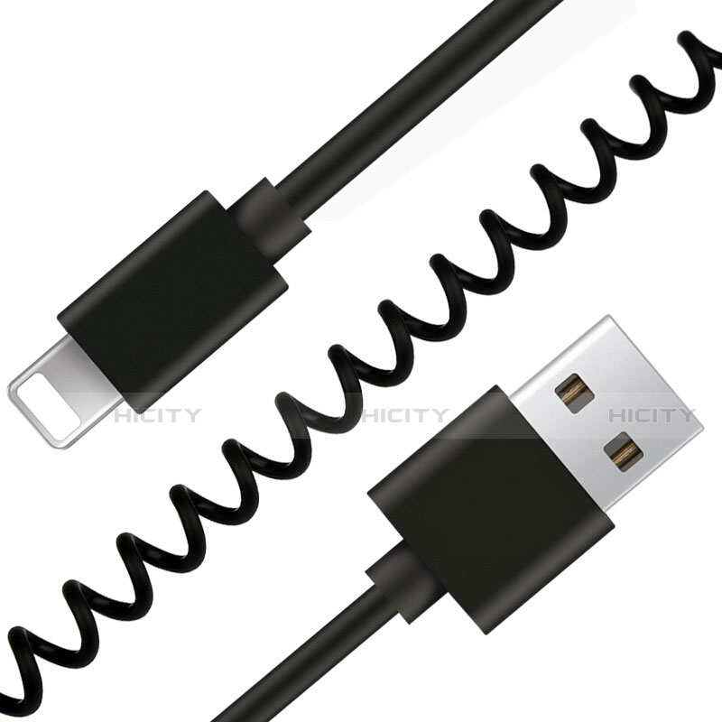 Cargador Cable USB Carga y Datos D08 para Apple iPad Air 10.9 (2020) Negro