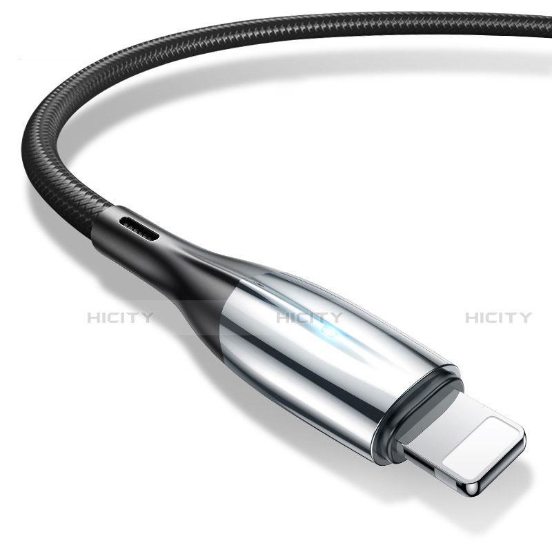 Cargador Cable USB Carga y Datos D09 para Apple iPad 10.2 (2020) Negro