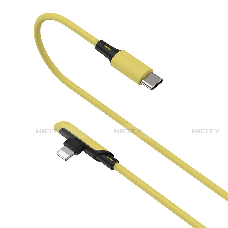 Cargador Cable USB Carga y Datos D10 para Apple iPhone 14 Plus Amarillo