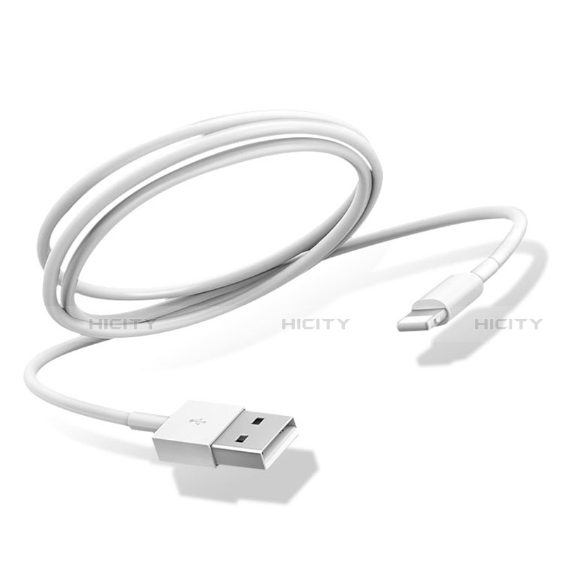 Cargador Cable USB Carga y Datos D12 para Apple iPhone 6 Plus Blanco