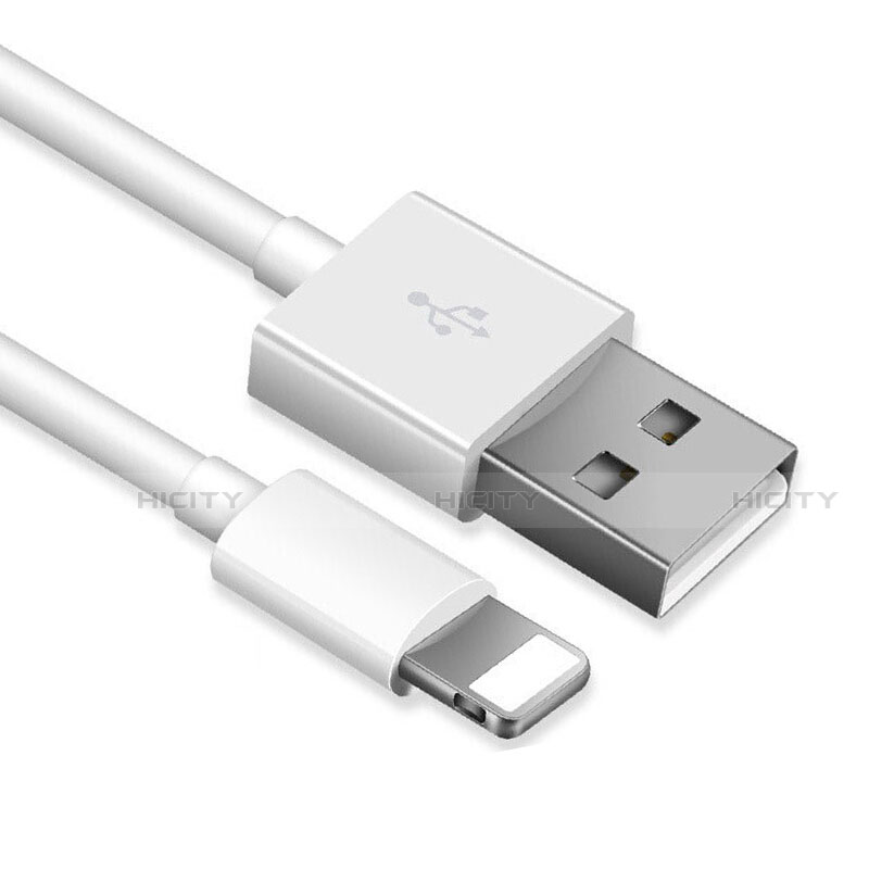 Cargador Cable USB Carga y Datos D12 para Apple iPhone Xs Max Blanco