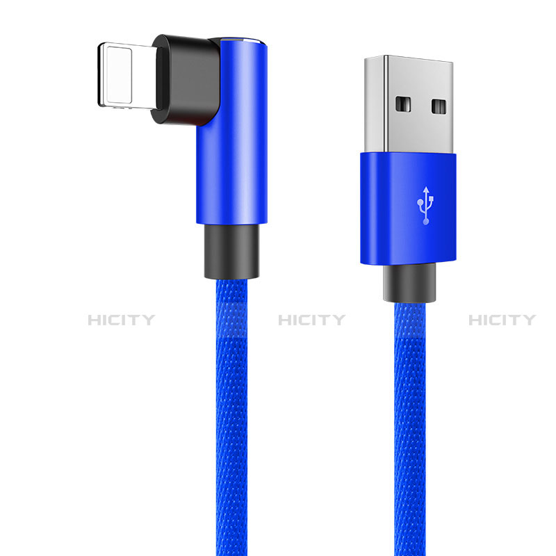 Cargador Cable USB Carga y Datos D16 para Apple iPad 2 Azul