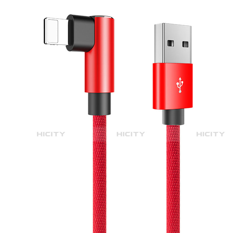 Cargador Cable USB Carga y Datos D16 para Apple iPad 4 Rojo