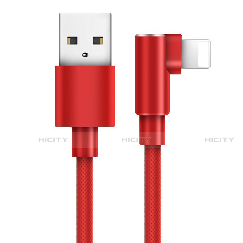 Cargador Cable USB Carga y Datos D17 para Apple iPad 2 Rojo