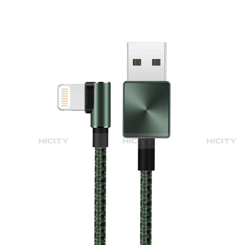 Cargador Cable USB Carga y Datos D19 para Apple iPad 10.2 (2020) Verde