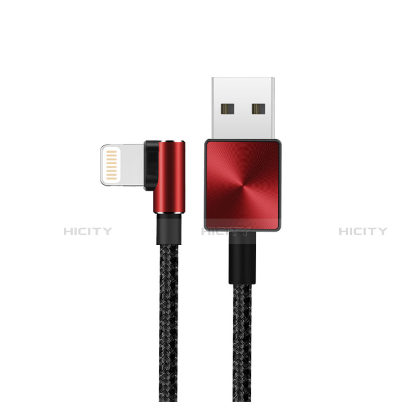 Cargador Cable USB Carga y Datos D19 para Apple iPad 2 Rojo