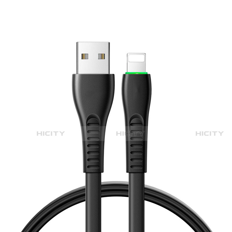 Cargador Cable USB Carga y Datos D20 para Apple iPad Pro 12.9 (2020) Negro