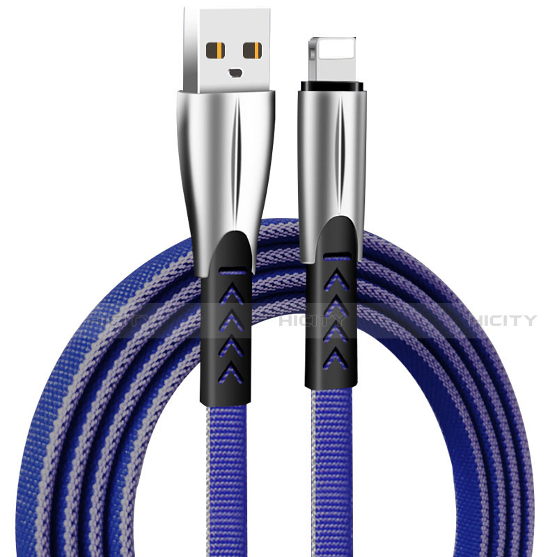 Cargador Cable USB Carga y Datos D25 para Apple iPad 4 Azul