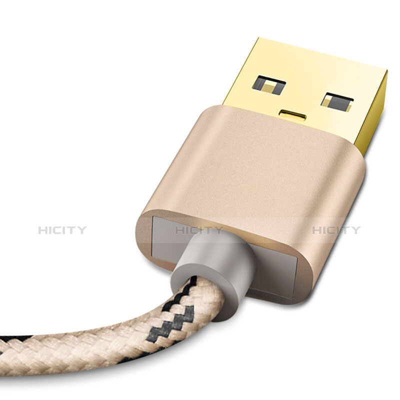 Cargador Cable USB Carga y Datos L01 para Apple iPad 4 Oro