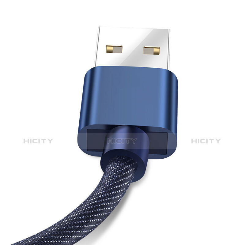 Cargador Cable USB Carga y Datos L04 para Apple iPad 4 Azul