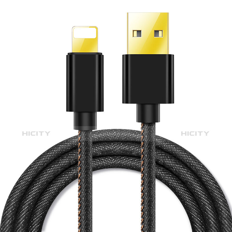 Cargador Cable USB Carga y Datos L04 para Apple iPad Air 2 Negro