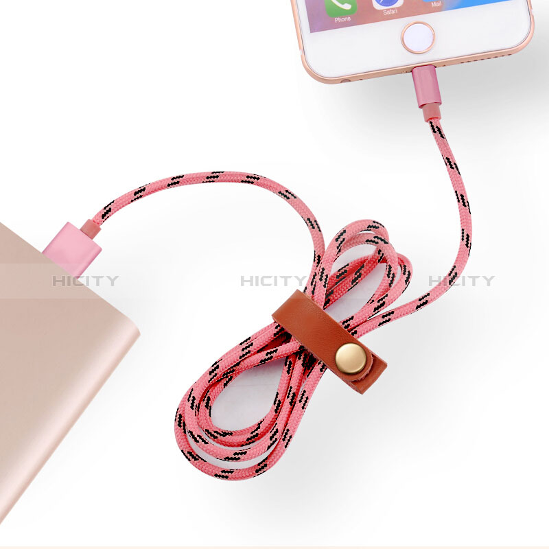 Cargador Cable USB Carga y Datos L05 para Apple New iPad 9.7 (2018) Rosa