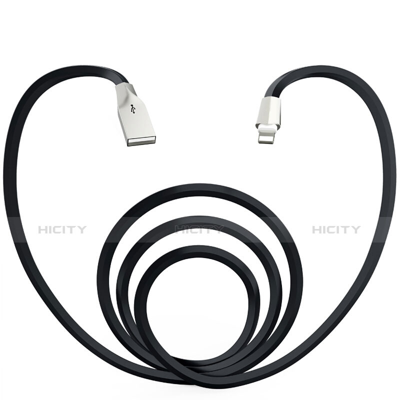 Cargador Cable USB Carga y Datos L06 para Apple iPhone Xs Negro