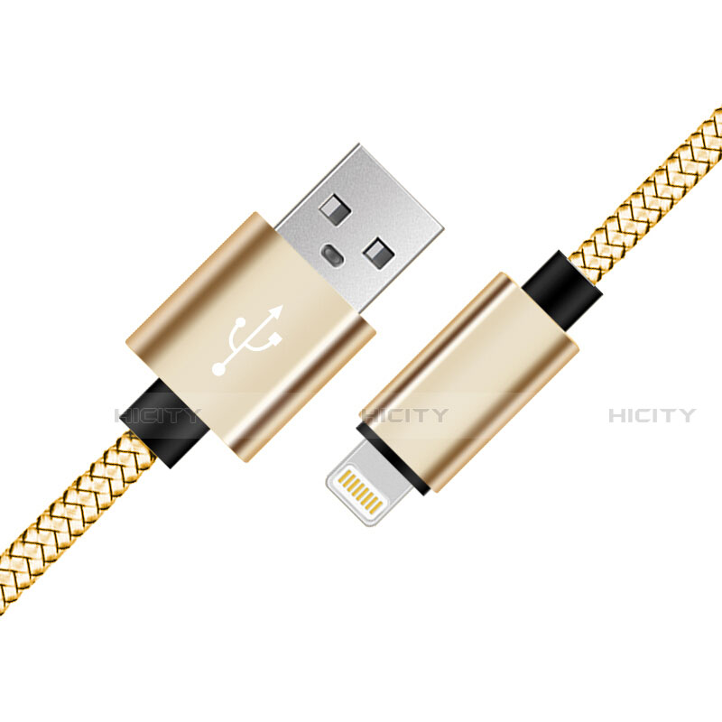 Cargador Cable USB Carga y Datos L07 para Apple iPhone 12 Max Oro