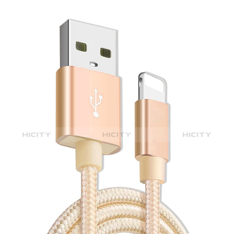 Cargador Cable USB Carga y Datos L08 para Apple iPad 10.2 (2020) Oro