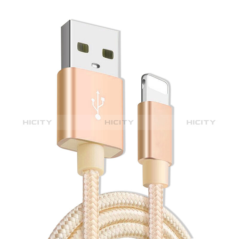 Cargador Cable USB Carga y Datos L08 para Apple New iPad 9.7 (2017) Oro