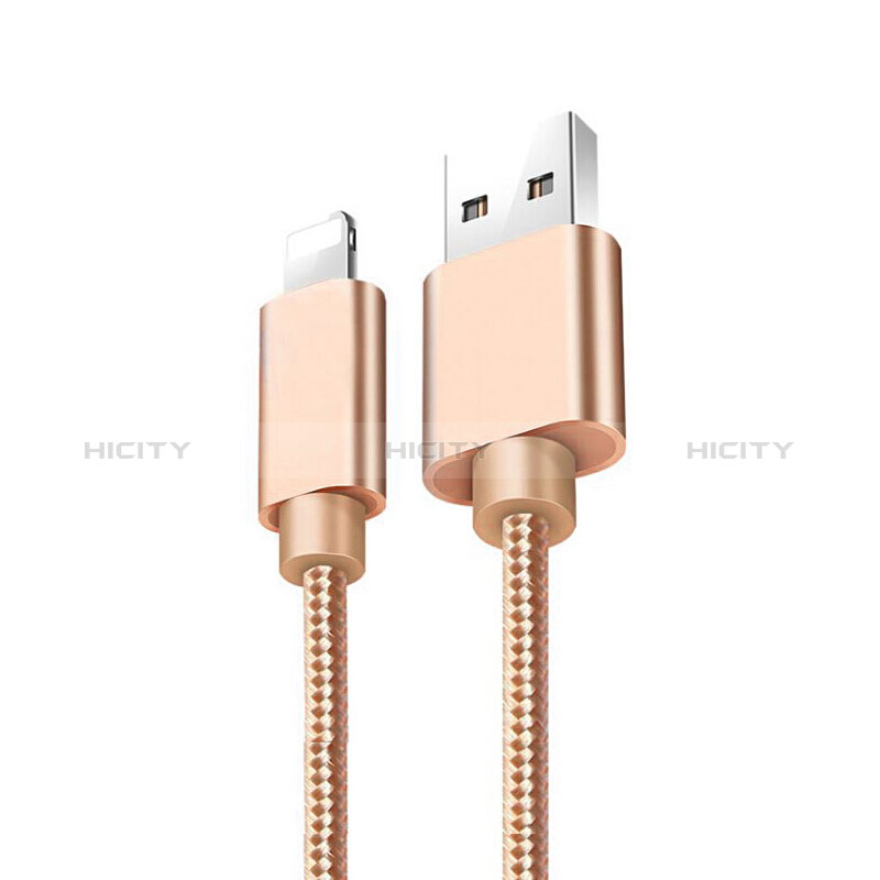 Cargador Cable USB Carga y Datos L08 para Apple New iPad 9.7 (2017) Oro