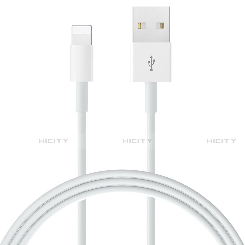 Cargador Cable USB Carga y Datos L09 para Apple iPhone 12 Mini Blanco