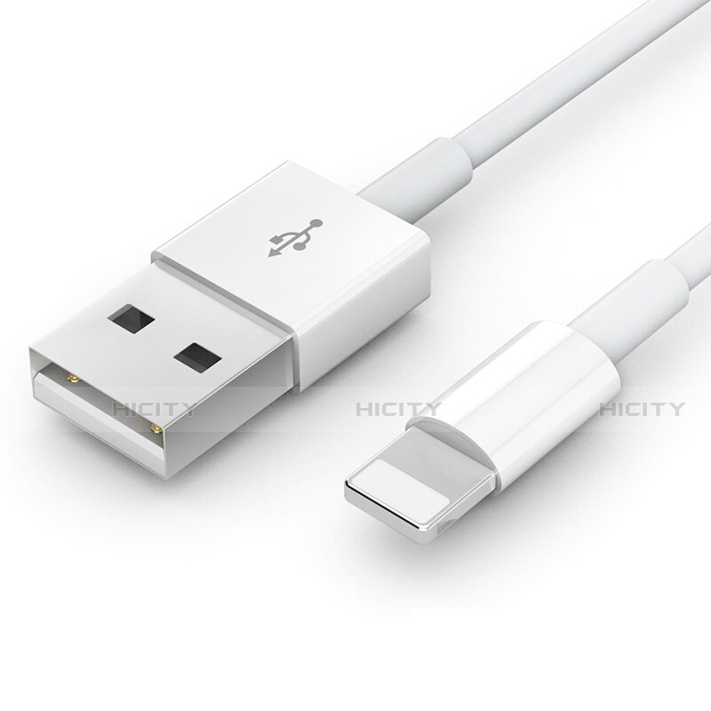 Cargador Cable USB Carga y Datos L09 para Apple iPhone 14 Plus Blanco