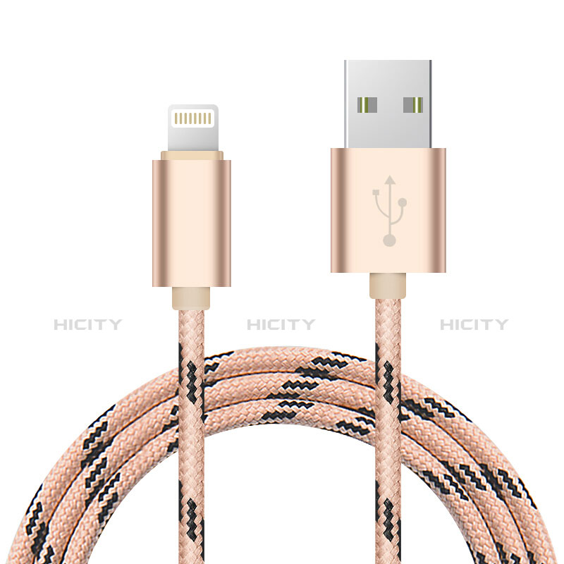 Cargador Cable USB Carga y Datos L10 para Apple iPad 4 Oro