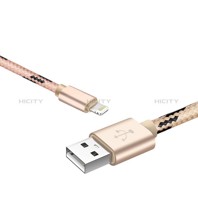 Cargador Cable USB Carga y Datos L10 para Apple New iPad 9.7 (2017) Oro