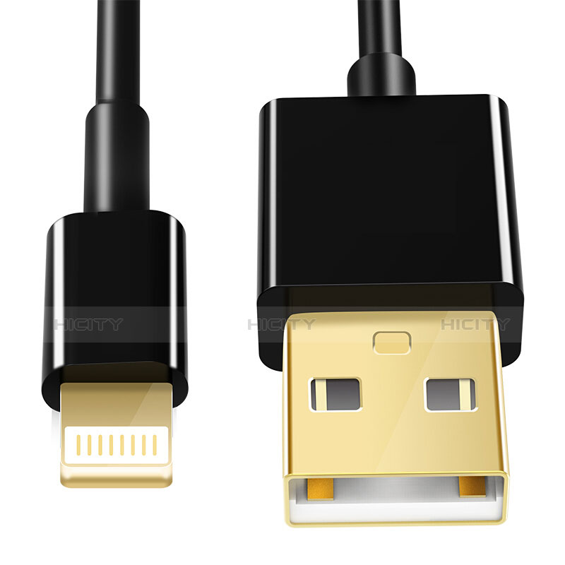 Cargador Cable USB Carga y Datos L12 para Apple iPhone Xs Negro