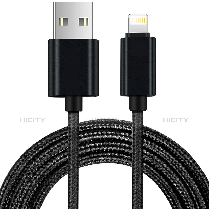 Cargador Cable USB Carga y Datos L13 para Apple iPhone Xs Negro