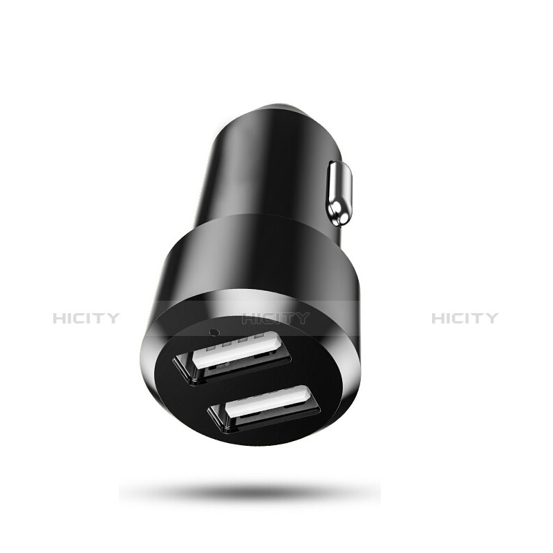 Cargador de Mechero 3.4A Adaptador Coche Doble Puerto USB Carga Rapida Universal U01 Negro