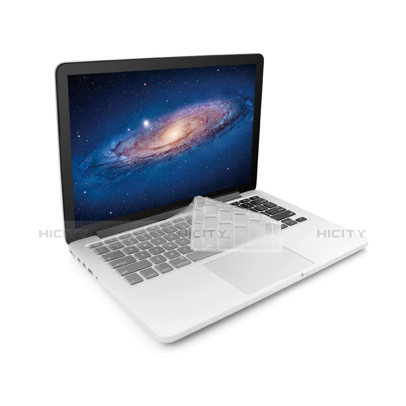 Cubre Teclado Silicona Ultrafina Transparente para Apple MacBook 12 pulgadas Blanco