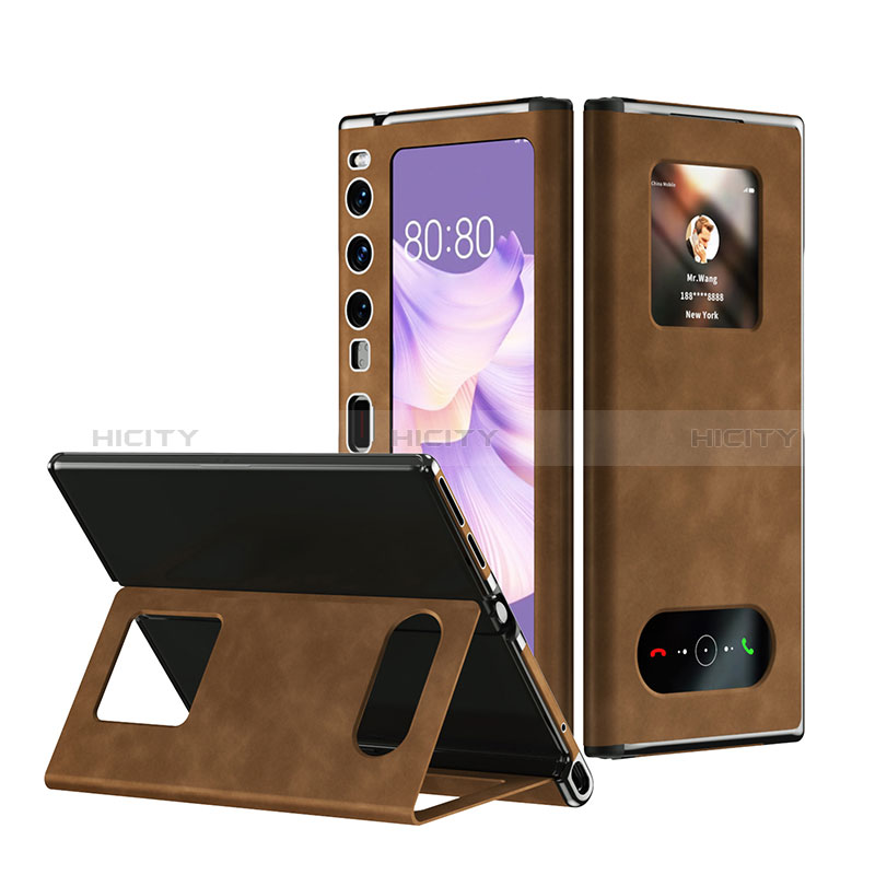 Funda Bumper Lujo Cuero y Plastico Mate Carcasa AC2 para Huawei Mate Xs 2