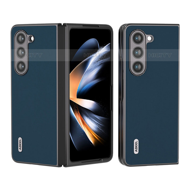 Funda Bumper Lujo Cuero y Plastico Mate Carcasa AD3 para Samsung Galaxy Z Fold5 5G