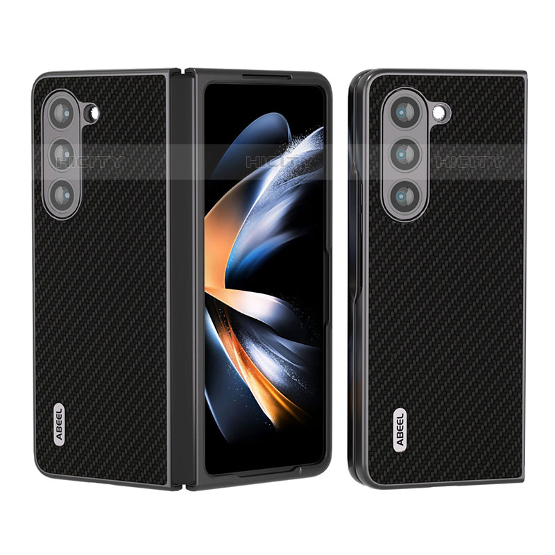 Funda Bumper Lujo Cuero y Plastico Mate Carcasa B01H para Samsung Galaxy Z Fold5 5G