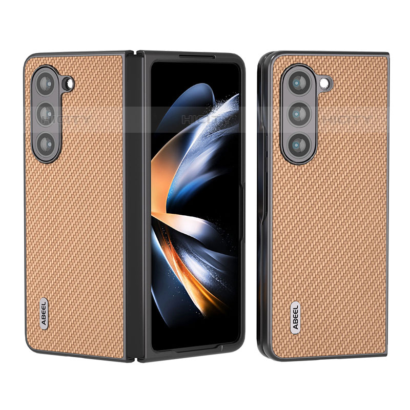 Funda Bumper Lujo Cuero y Plastico Mate Carcasa B01H para Samsung Galaxy Z Fold5 5G