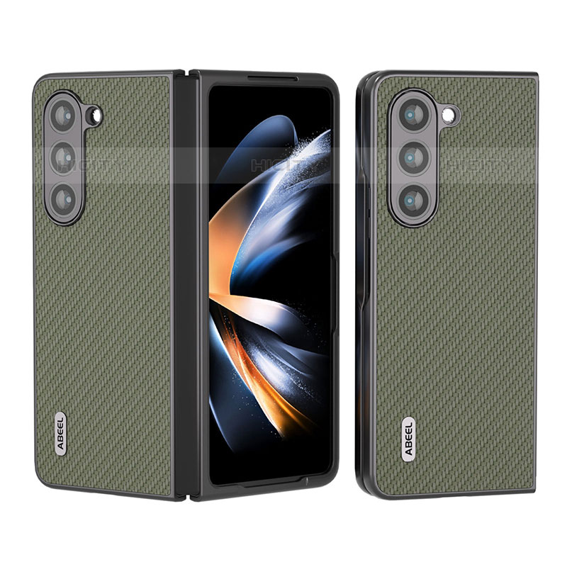 Funda Bumper Lujo Cuero y Plastico Mate Carcasa B01H para Samsung Galaxy Z Fold5 5G