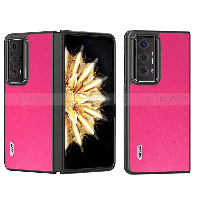 Funda Bumper Lujo Cuero y Plastico Mate Carcasa B02H para Huawei Honor Magic V2 5G