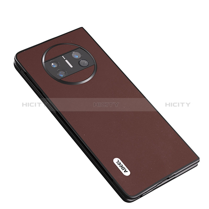 Funda Bumper Lujo Cuero y Plastico Mate Carcasa B02H para Huawei Mate X3