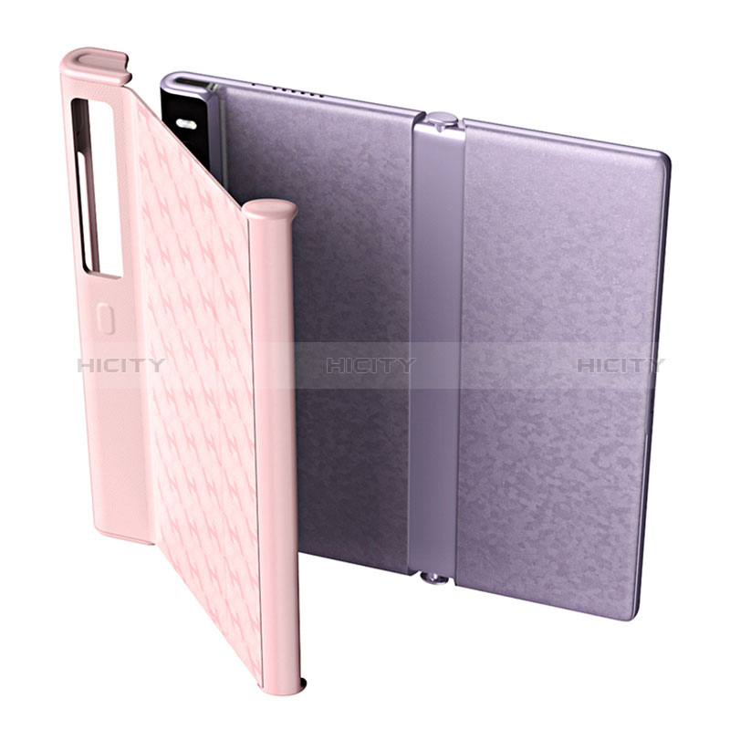 Funda Bumper Lujo Cuero y Plastico Mate Carcasa B02H para Huawei Mate Xs 2