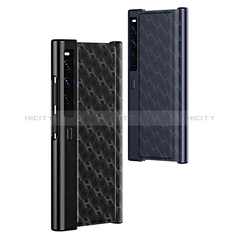 Funda Bumper Lujo Cuero y Plastico Mate Carcasa B02H para Huawei Mate Xs 2