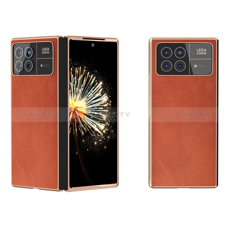 Funda Bumper Lujo Cuero y Plastico Mate Carcasa B02H para Xiaomi Mix Fold 3 5G