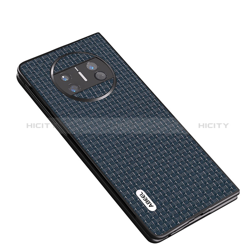 Funda Bumper Lujo Cuero y Plastico Mate Carcasa B03H para Huawei Mate X5