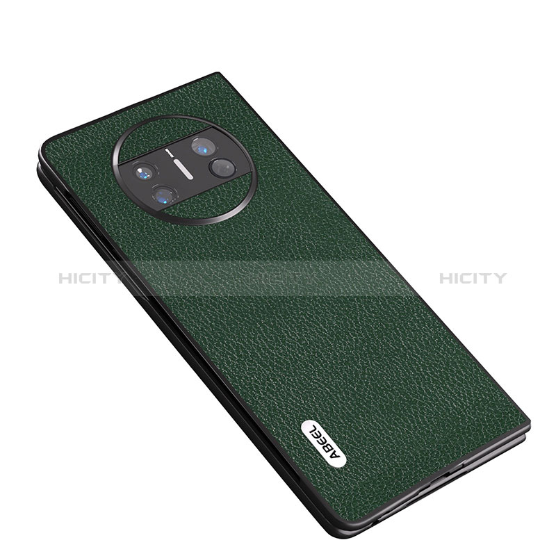 Funda Bumper Lujo Cuero y Plastico Mate Carcasa B04H para Huawei Mate X3