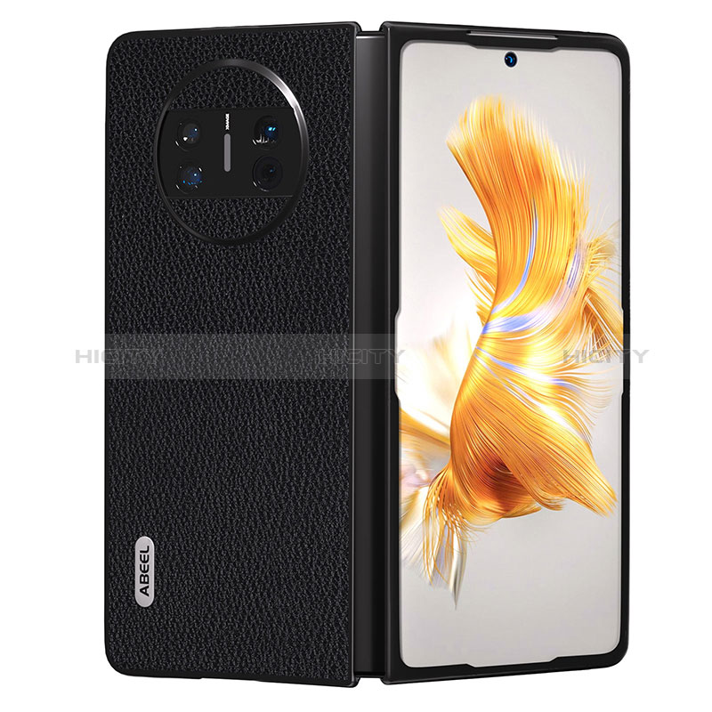 Funda Bumper Lujo Cuero y Plastico Mate Carcasa B04H para Huawei Mate X5