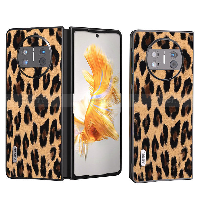 Funda Bumper Lujo Cuero y Plastico Mate Carcasa B05H para Huawei Mate X5