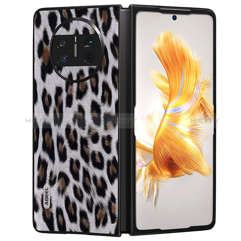 Funda Bumper Lujo Cuero y Plastico Mate Carcasa B05H para Huawei Mate X5