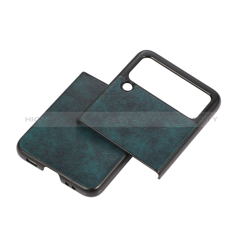 Funda Bumper Lujo Cuero y Plastico Mate Carcasa B06 para Samsung Galaxy Z Flip3 5G