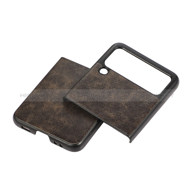 Funda Bumper Lujo Cuero y Plastico Mate Carcasa B06 para Samsung Galaxy Z Flip3 5G