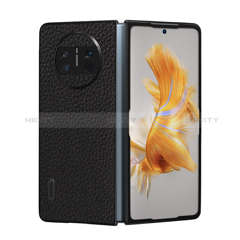 Funda Bumper Lujo Cuero y Plastico Mate Carcasa B06H para Huawei Mate X3