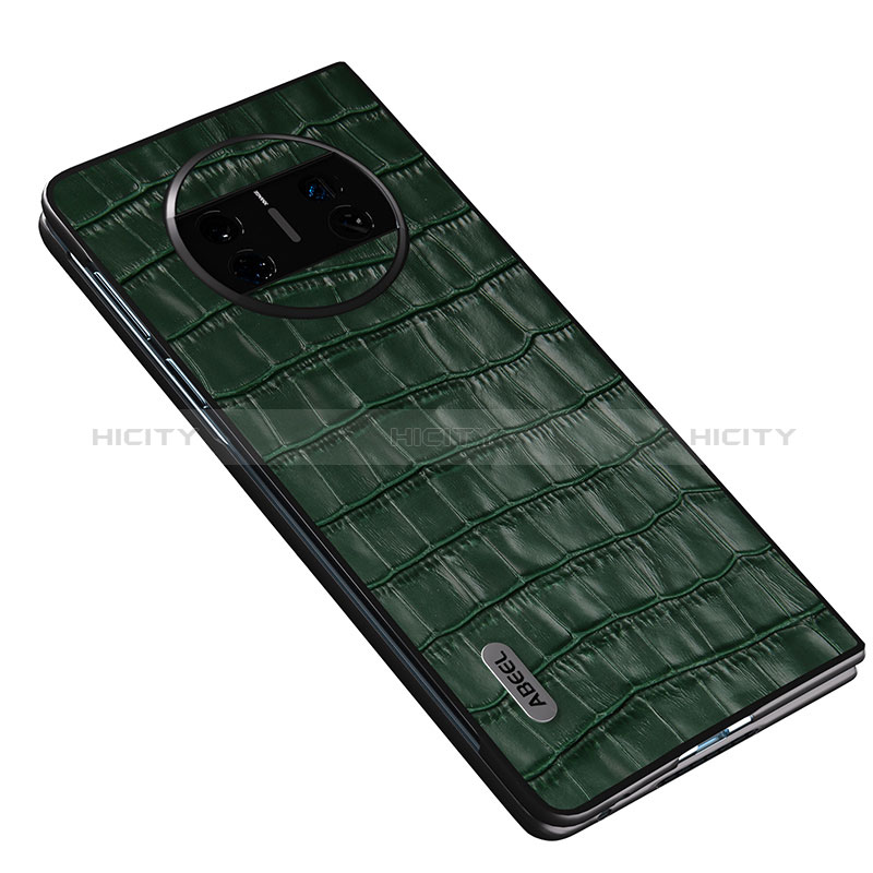 Funda Bumper Lujo Cuero y Plastico Mate Carcasa B07H para Huawei Mate X3