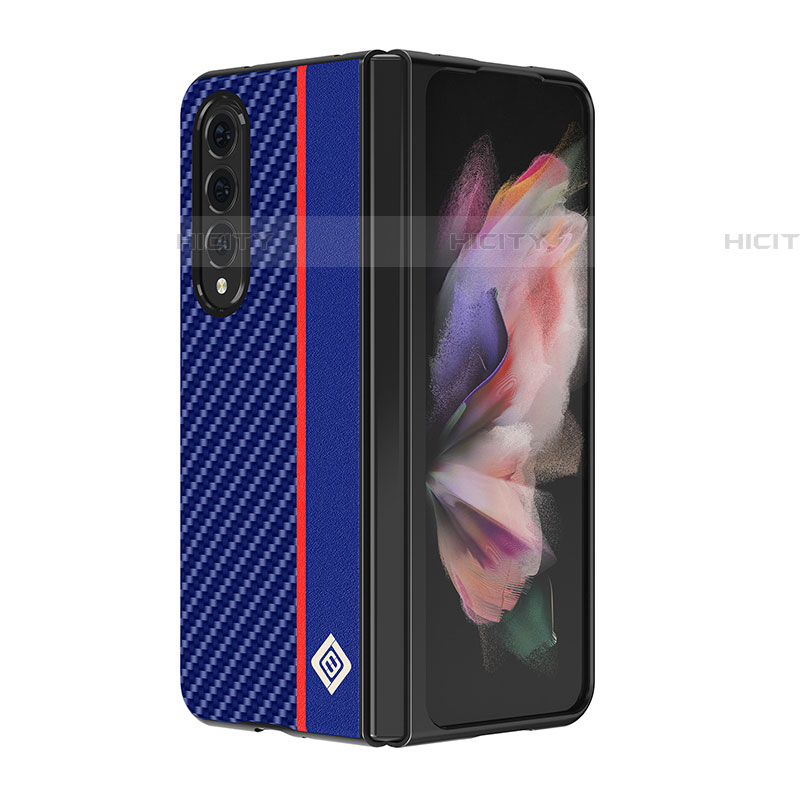 Funda Bumper Lujo Cuero y Plastico Mate Carcasa B08 para Samsung Galaxy Z Fold4 5G