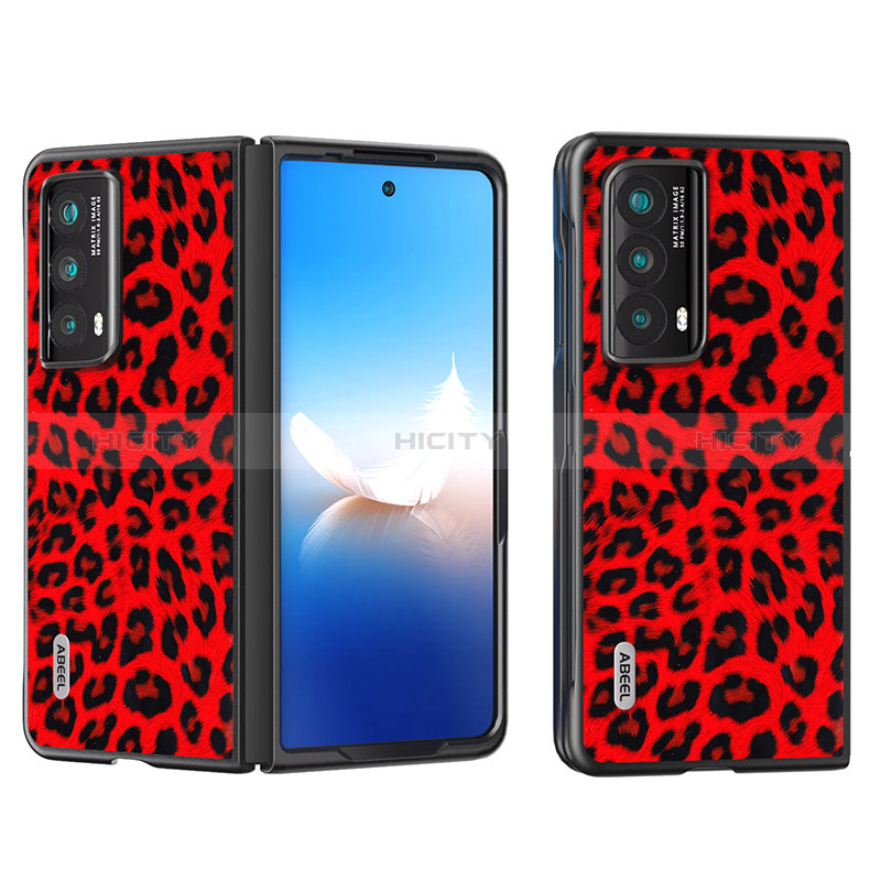 Funda Bumper Lujo Cuero y Plastico Mate Carcasa B08H para Huawei Honor Magic Vs2 5G